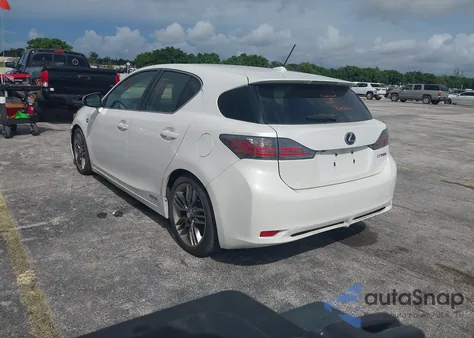 2012 Lexus Ct 200H Premium из США, поврежденный, VIN JTHKD5BHXC2060341